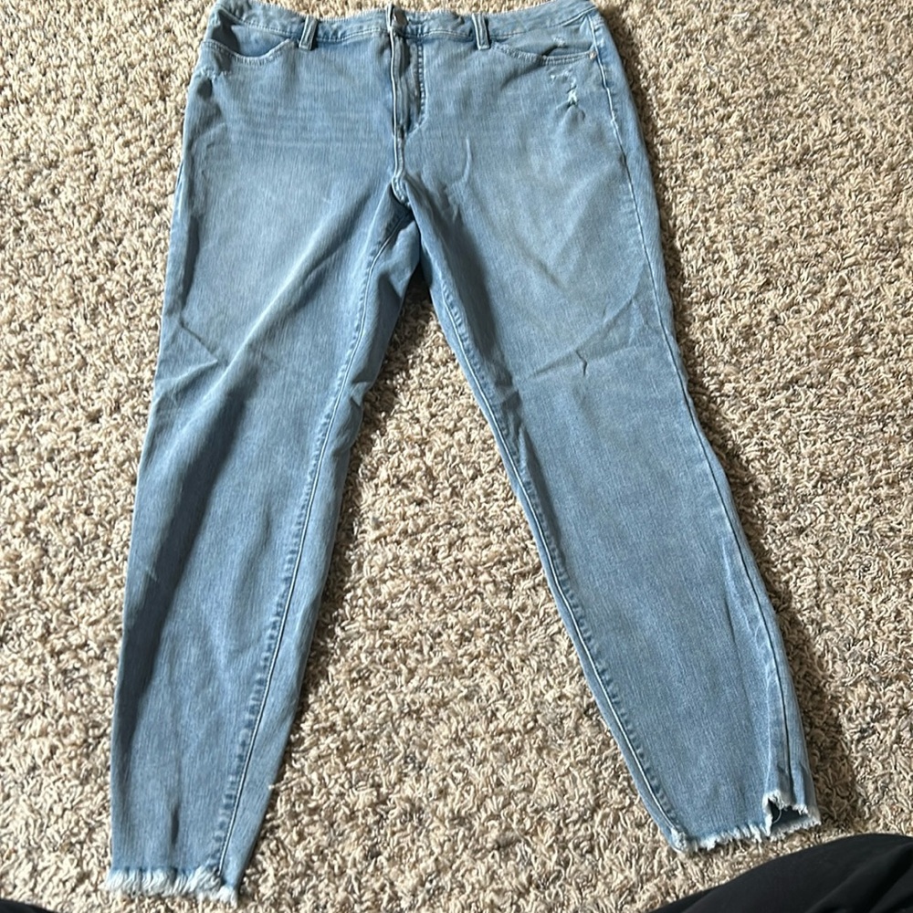 Light wash jeans